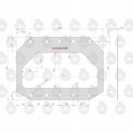 Transmission housing gasket, front drive krazelit 0