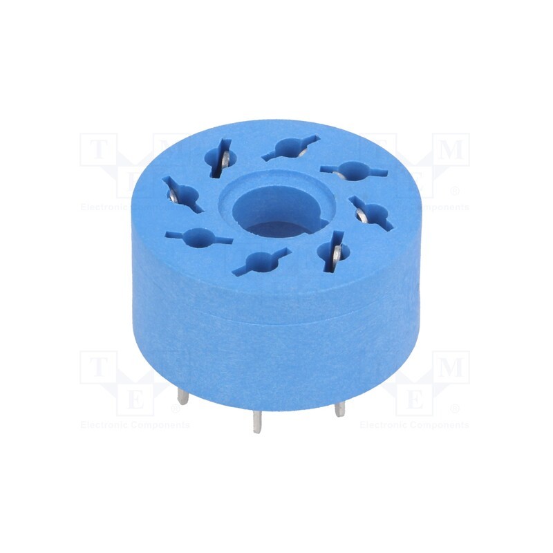 1 pcs x FINDER - 90.14 - Socket, PIN: 8, 10A, 250VAC, PCB, for PCB, Series: 60.12, -40÷70°C
