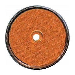 Orange reflector, diameter 60mm, 2 pcs