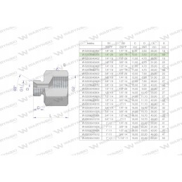 Inch differential sleeve AB 1 8 thread x 3 8 BSP 2 pcs