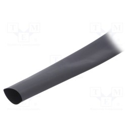 60 m x TE Connectivity - RNF-100-1-0-SP - Heat shrink sleeve, glueless,flexible, 2: 1, 25.4mm, black