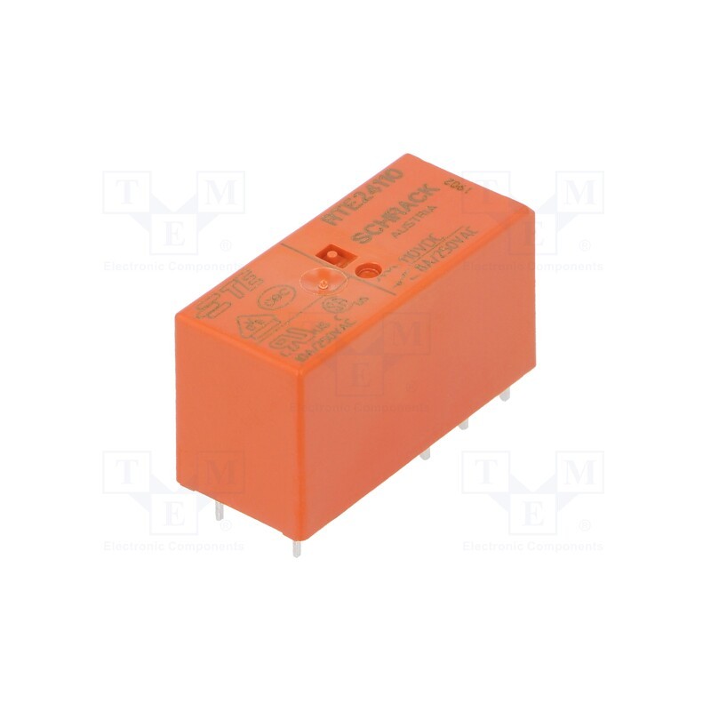 1 pcs x TE Connectivity - 1-1393243-4 - Relay: electromagnetic, DPDT, Ucoil: 110VDC, 8A, 8A/250VAC, PCB