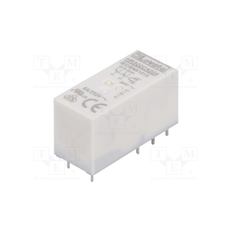 1 pcs x LOVATO ELECTRIC - HR302CA024 - Relay: electromagnetic, DPDT, Ucoil: 24VAC, 8A, 8A/250VAC, 8A/30VDC