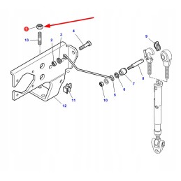 3011736x1 nut 6 angles m8 class 10