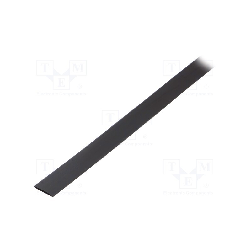 60 m x HELLERMANNTYTON - 315-50950 - Heat shrink sleeve, 9.5mm, black, Diam.after shrinking: 4.8mm