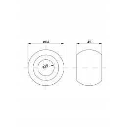 Ball of the lift arm, category 3 2 64x28