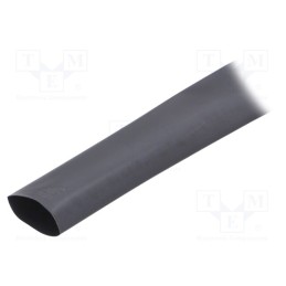60 m x TE Connectivity - RNF-100-1-1/2-0-SP - Heat shrink sleeve, glueless,flexible, 2: 1, 38.1mm, black