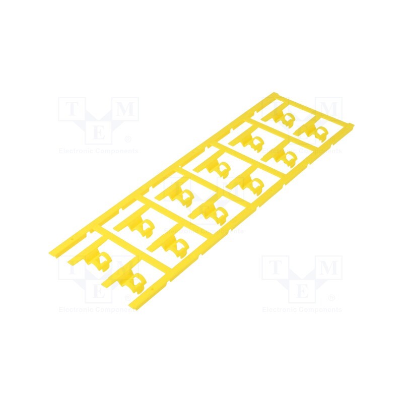60 pcs x WEIDMu00dcLLER - SFC 3/30 MC NE GE - Markers, 3.5÷7mm, polyamide 66, yellow, -40÷100°C, snap fastener