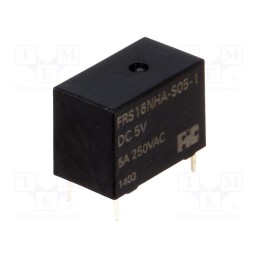 1 pcs x FORWARD INDUSTRIAL CO. - FRS16NHA-S5-1 DC5V - Relay: electromagnetic, SPST-NO, Ucoil: 5VDC, 5A, 5A/125VAC, PCB