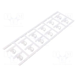 60 pcs x WEIDMu00dcLLER - SFC 3/30 MC NE WS - Markers, 3.5÷7mm, polyamide 66, white, -40÷100°C, snap fastener