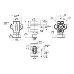 Hall position sensor 120s rty120lveax honeywell