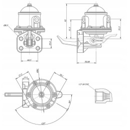 Feeding pump 2641729 landini massey ferguson