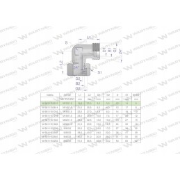 Hydraulic elbow ab m12x1 5 06l xevw 2 pcs