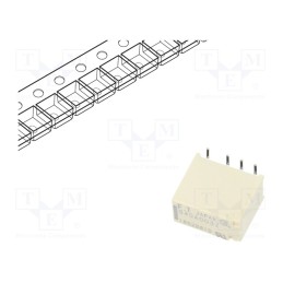 1 pcs x FUJITSU - FTR-B4GA003Z-B05 - Relay: electromagnetic, DPDT, Ucoil: 3VDC, 2A, 0.3A/125VAC, SMT