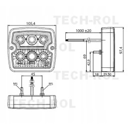 LED front lamp 12v 24v horpol