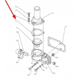490b 43003 thermostat housing gasket