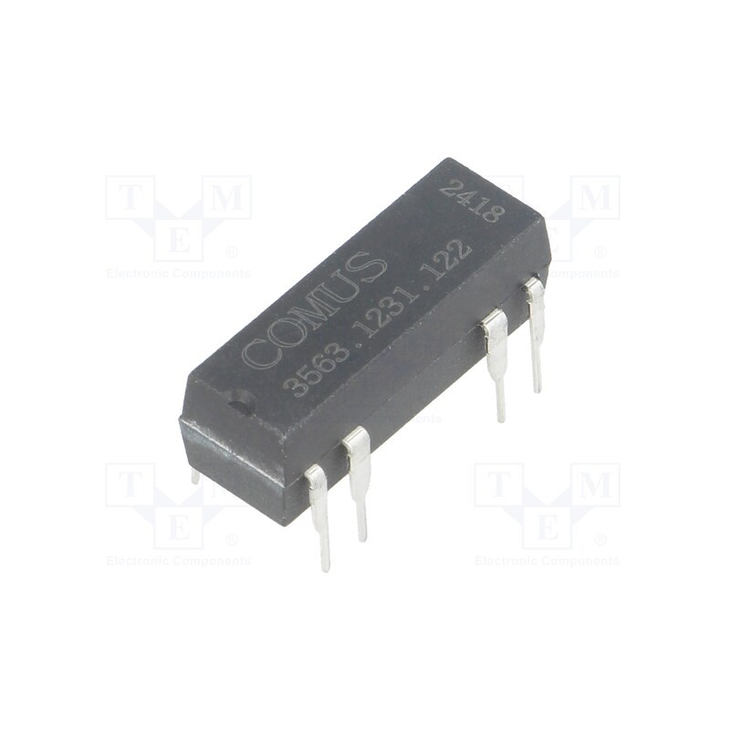 1 pcs x COMUS - 3563.1231.122 - Relay: reed switch, SPDT, Ucoil: 12VDC, 400mA, max.100VDC, 5W, THT