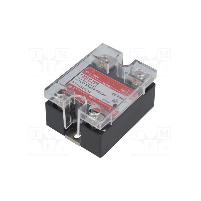 1 pcs x QLT POWER - SSR-4028ZA2 - Relay: solid state, Ucntrl: 90÷250VAC, 40A, 24÷280VAC