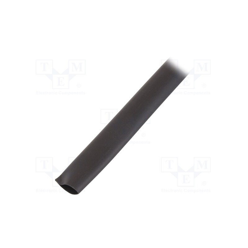 75 m x TE Connectivity - GPO-135-9.5/4.8-0-SP - Heat shrink sleeve, glueless, 2: 1, 9.5mm, black, polyolefine, reel