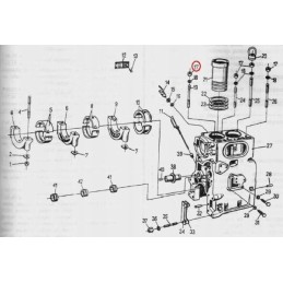 Head bolt nut, class 8 8 m16 c 330