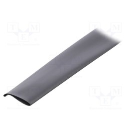 75 m x TE Connectivity - GPO-135-19/9.5-0-SP - Heat shrink sleeve, glueless, 2: 1, 19mm, black, polyolefine, reel