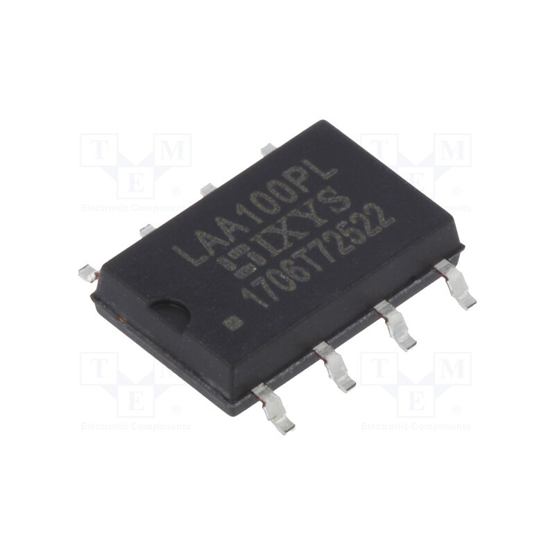1 pcs x IXYS - LAA100PL - Relay: solid state, SPST-NO x2, Icntrl max: 50mA, 120mA, 25Ω, SMT