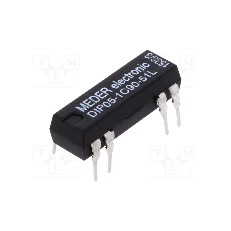 1 pcs x MEDER - DIP05-1C90-51L - Relay: reed switch, SPDT, Ucoil: 5VDC, 0.5A, max.100VDC, max.100VAC