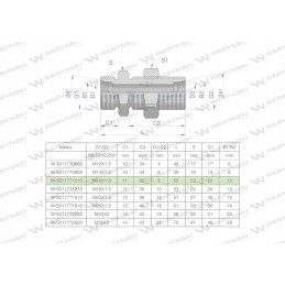 Metric bulkhead connector bb m16x1 5 10l xsv