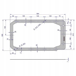 Lift body seal 1mm c 385 original