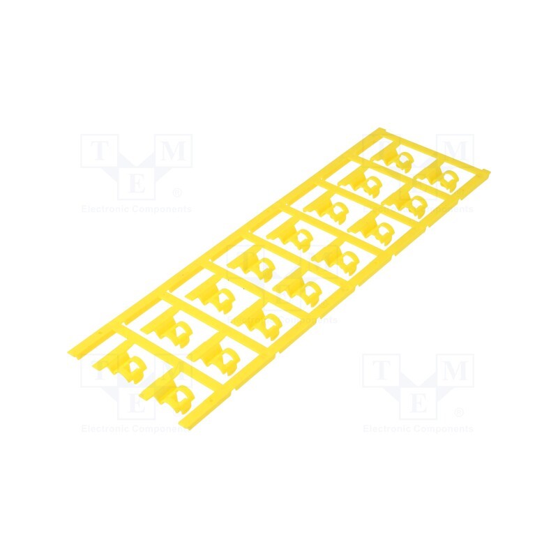 80 pcs x WEIDMu00dcLLER - SFC 3/21 MC NE GE - Markers, 3.5÷7mm, polyamide 66, yellow, -40÷100°C, snap fastener