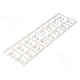 80 pcs x WEIDMu00dcLLER - SFC 3/21 MC NE WS - Markers, 3.5÷7mm, polyamide 66, white, -40÷100°C, snap fastener