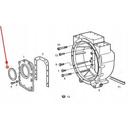 Crankshaft seal 38006138 granite