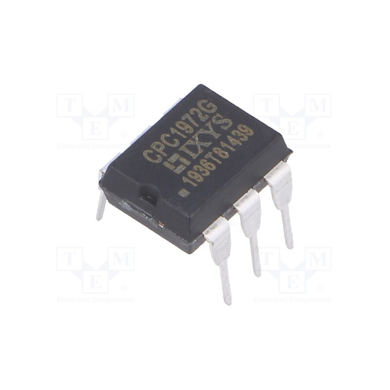 1 pcs x IXYS - CPC1972G - Relay: solid state, Icntrl max: 50mA, 250mA, max.800VAC, THT, DIP6