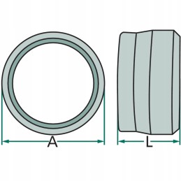 Clamping ring for threaded connector fioe6mm