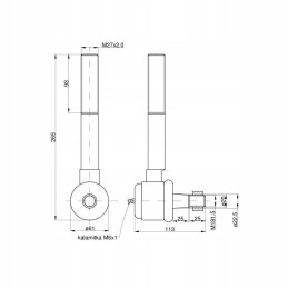 Long right ball joint c 385 with nut 83221