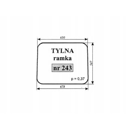 Rear window massey ferguson 255 243