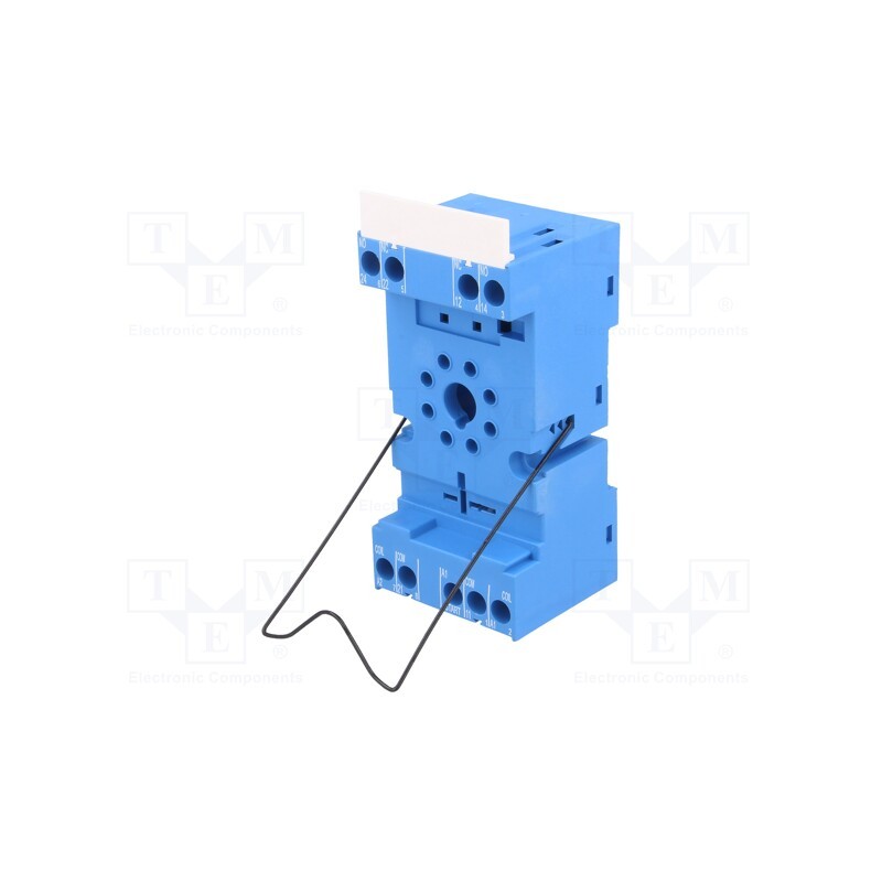 1 pcs x FINDER - 90.02SMA - Socket, PIN: 8, 10A, 250VAC, on panel,for DIN rail mounting, octal