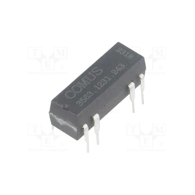 1 pcs x COMUS - 3563.1231.243 - Relay: reed switch, SPDT, Ucoil: 24VDC, 400mA, max.100VDC, 5W, THT