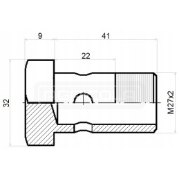 Eye bolt m27x2 0 h 22mm l 41mm hydrolider