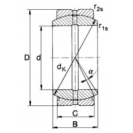 Joint bearing 25x42x20 16 mm mac power