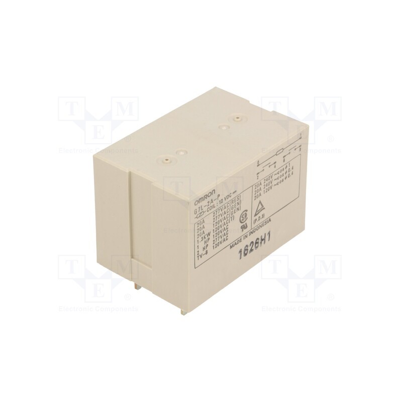 1 pcs x OMRON OCB - G7L-2A-P 12VDC - Relay: electromagnetic, DPST-NO, Ucoil: 12VDC, Icontacts max: 20A