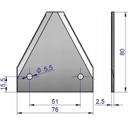 Warynski 506000001 knife strip blades