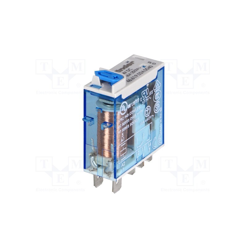 1 pcs x FINDER - 46.61.9.024.0040 - Relay: electromagnetic, SPDT, Ucoil: 24VDC, Icontacts max: 25A