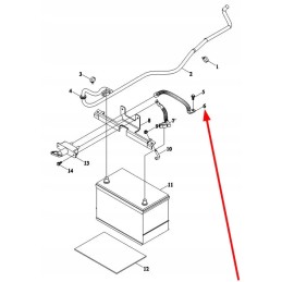 Te2s485040005k battery ground cable
