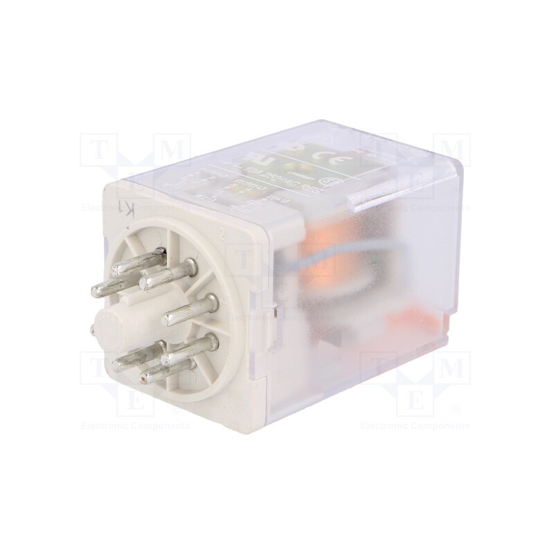 1 pcs x RELPOL - R15-2012-23-5230-WT - Relay: electromagnetic, DPDT, Ucoil: 230VAC, Icontacts max: 20A
