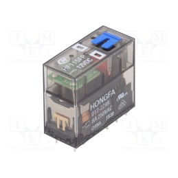 1 pcs x HONGFA RELAY - HF115FP/012-2Z4B - Relay: electromagnetic, DPDT, Ucoil: 12VDC, 8A, 8A/250VAC, PCB