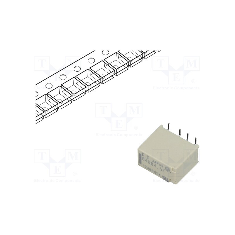 1 pcs x FUJITSU - FTR-B4GB4.5Z-B05 - Relay: electromagnetic, DPDT, Ucoil: 4.5VDC, 2A, 0.3A/125VAC, SMT