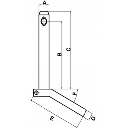 Pin with handle 22 x 123 mm