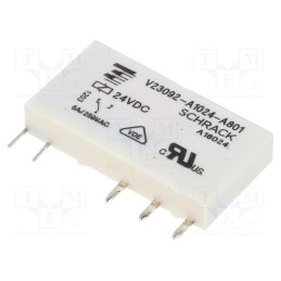 1 pcs x TE Connectivity - 3-1393236-0 - Relay: electromagnetic, SPDT, Ucoil: 24VDC, Icontacts max: 6A, PCB