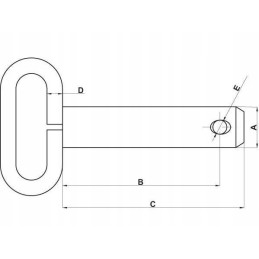 Pin with handle 30x135 mm z530135kr